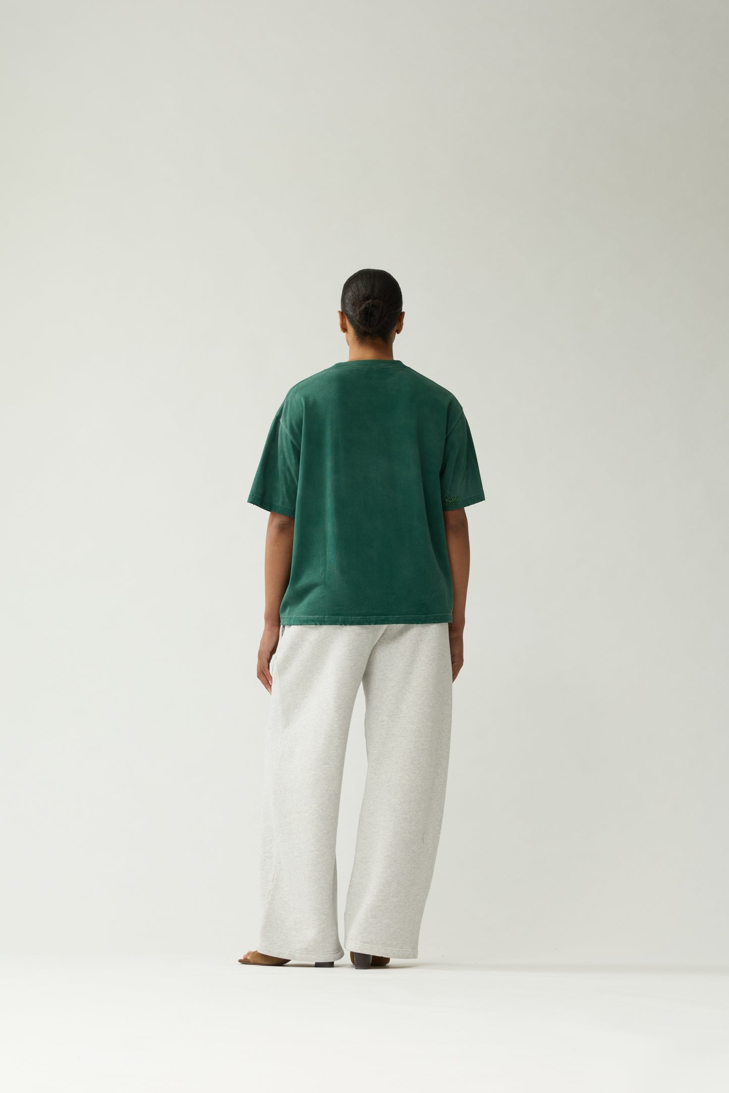 WORKED LOGO TEE | Forest Green