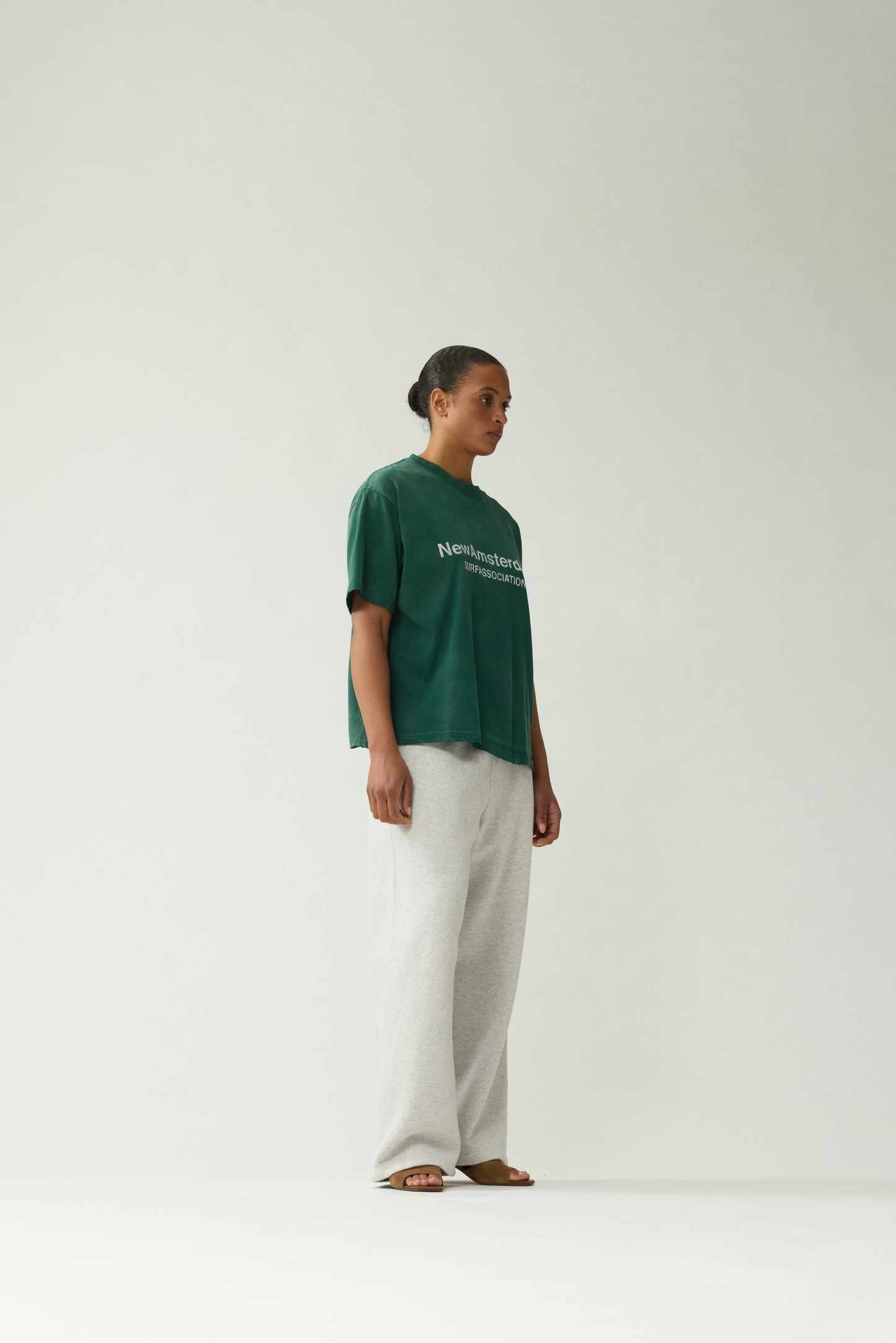 WORKED LOGO TEE | Forest Green