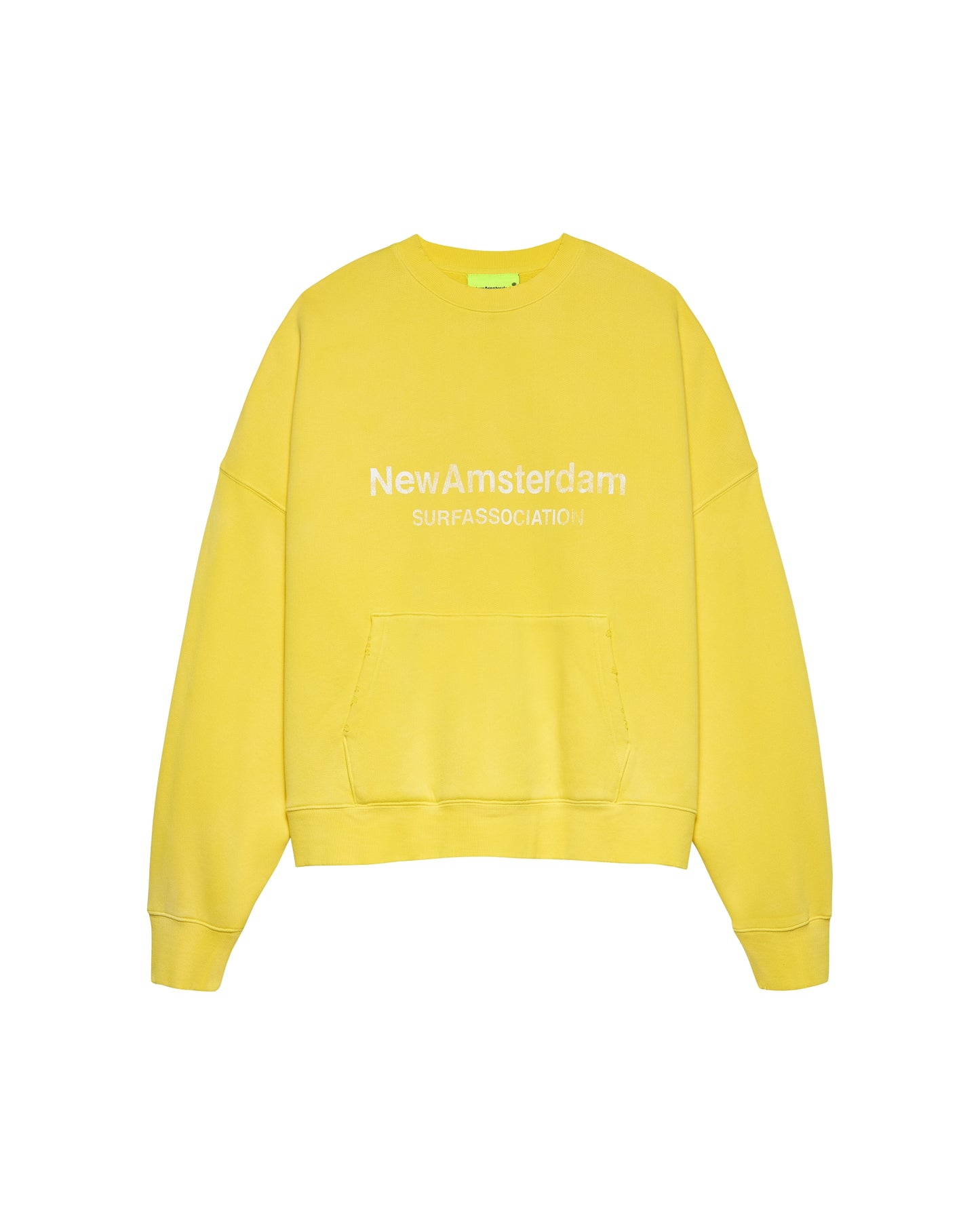 WORKED LOGO CREWNECK | Lemon