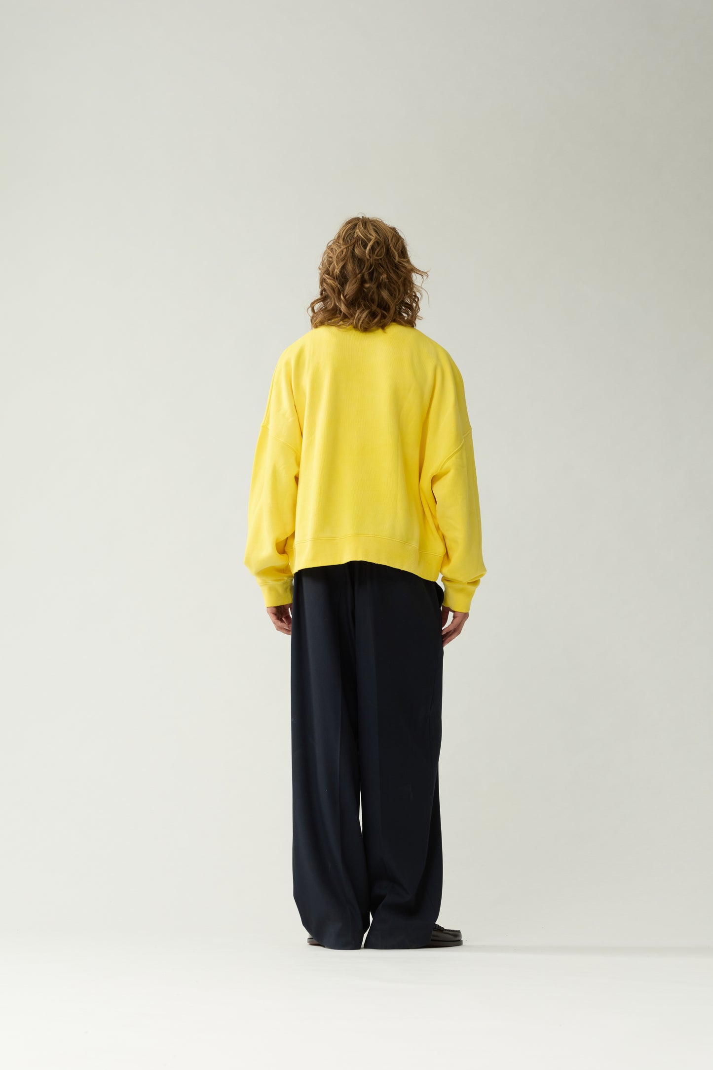 WORKED LOGO CREWNECK | Lemon