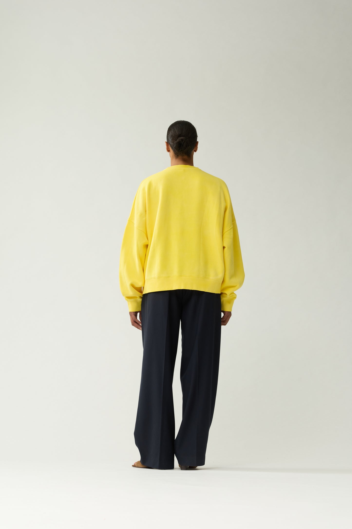 WORKED LOGO CREWNECK | Lemon