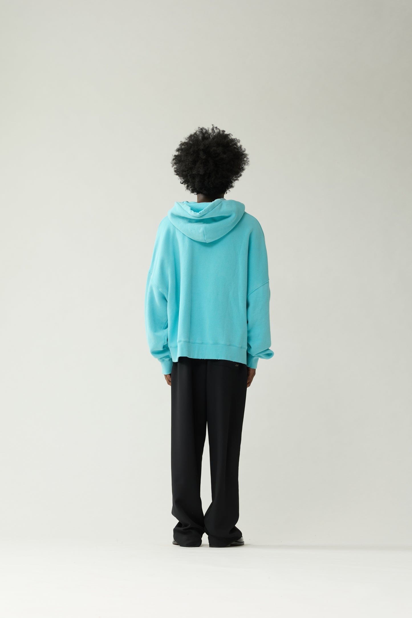WORKED LOGO HOODIE | Pool