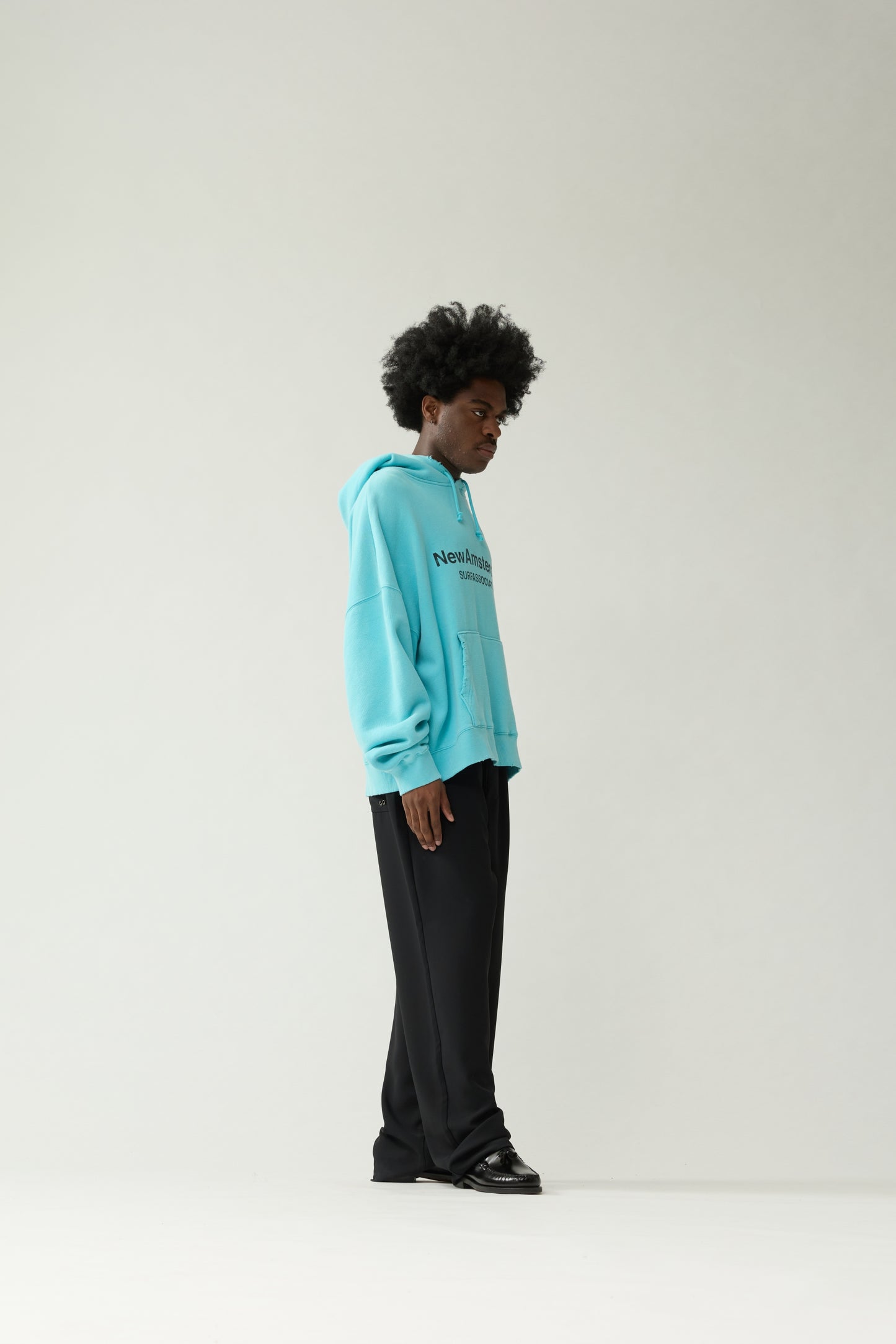 WORKED LOGO HOODIE | Pool