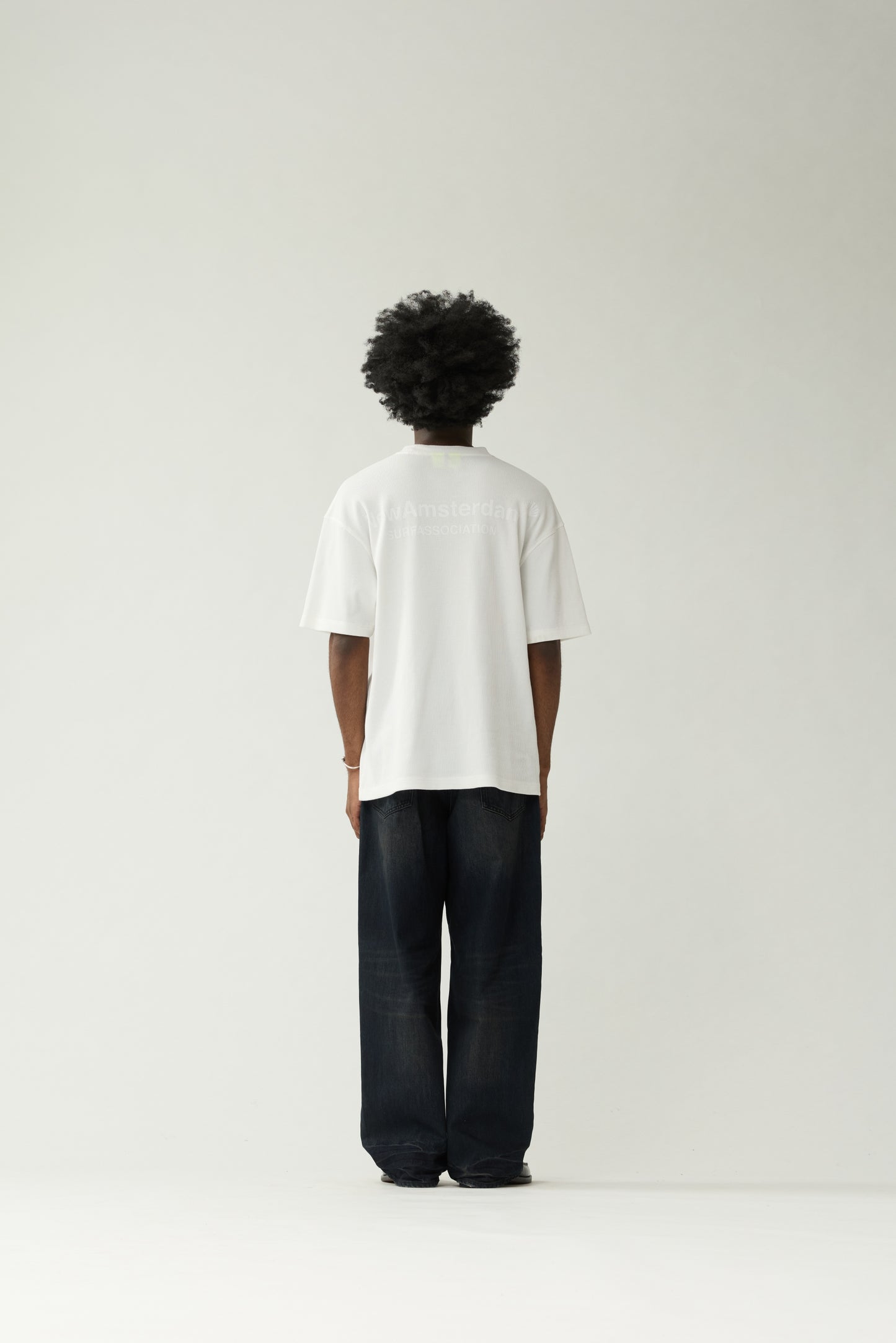LOGO TEE WAFFLE | White