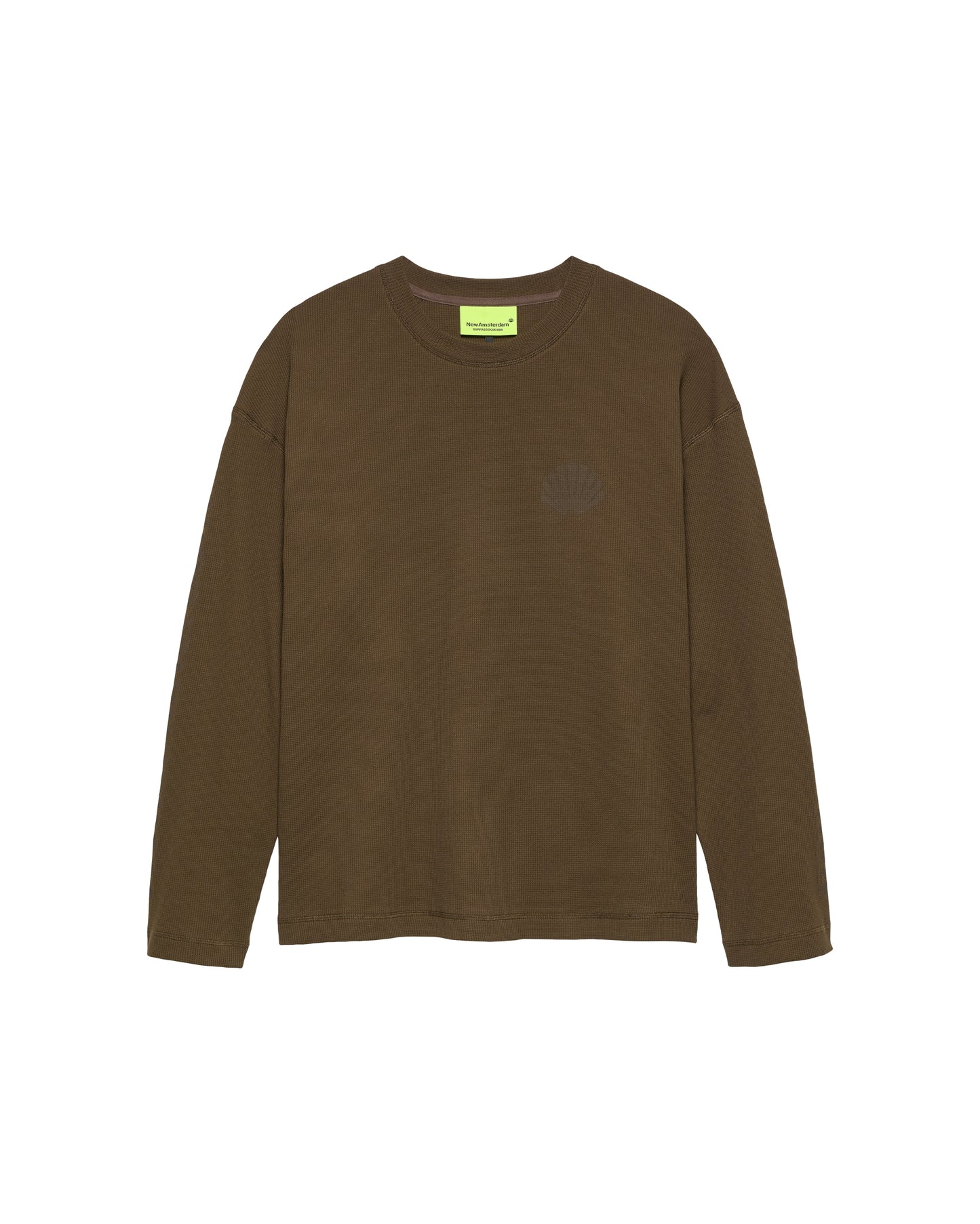 LOGO LONGSLEEVE WAFFLE | Caviar