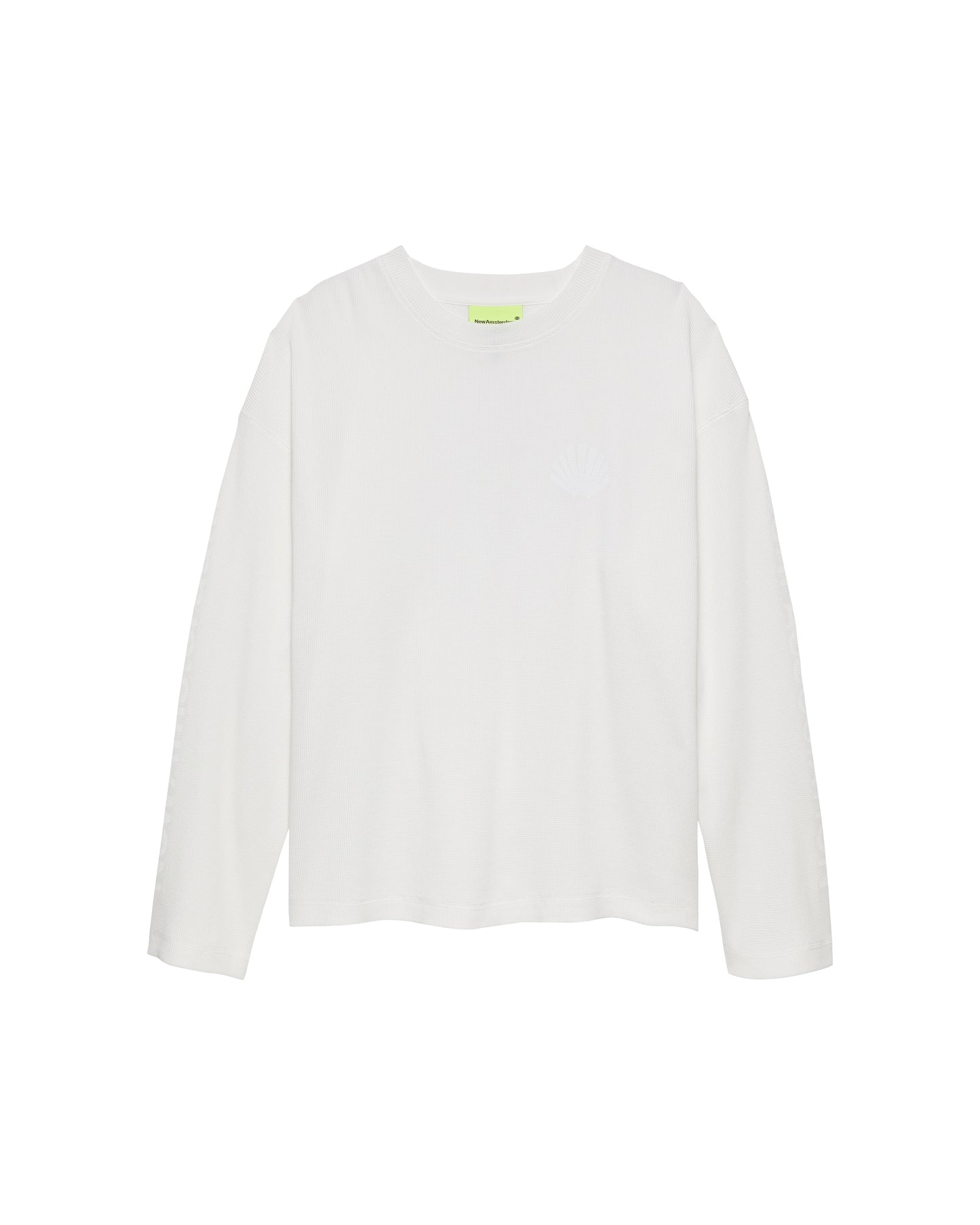 LOGO LONGSLEEVE WAFFLE | White