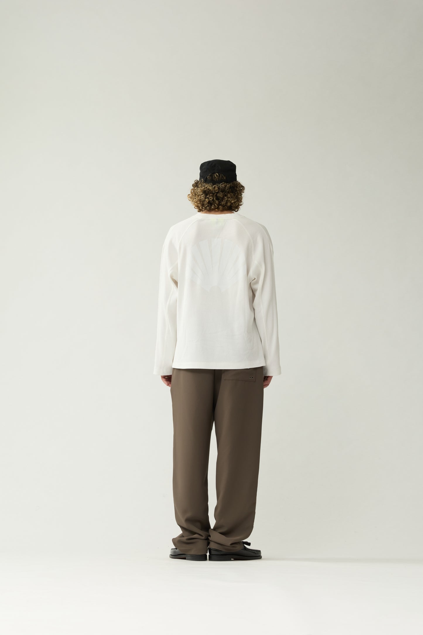 LOGO LONGSLEEVE WAFFLE | White