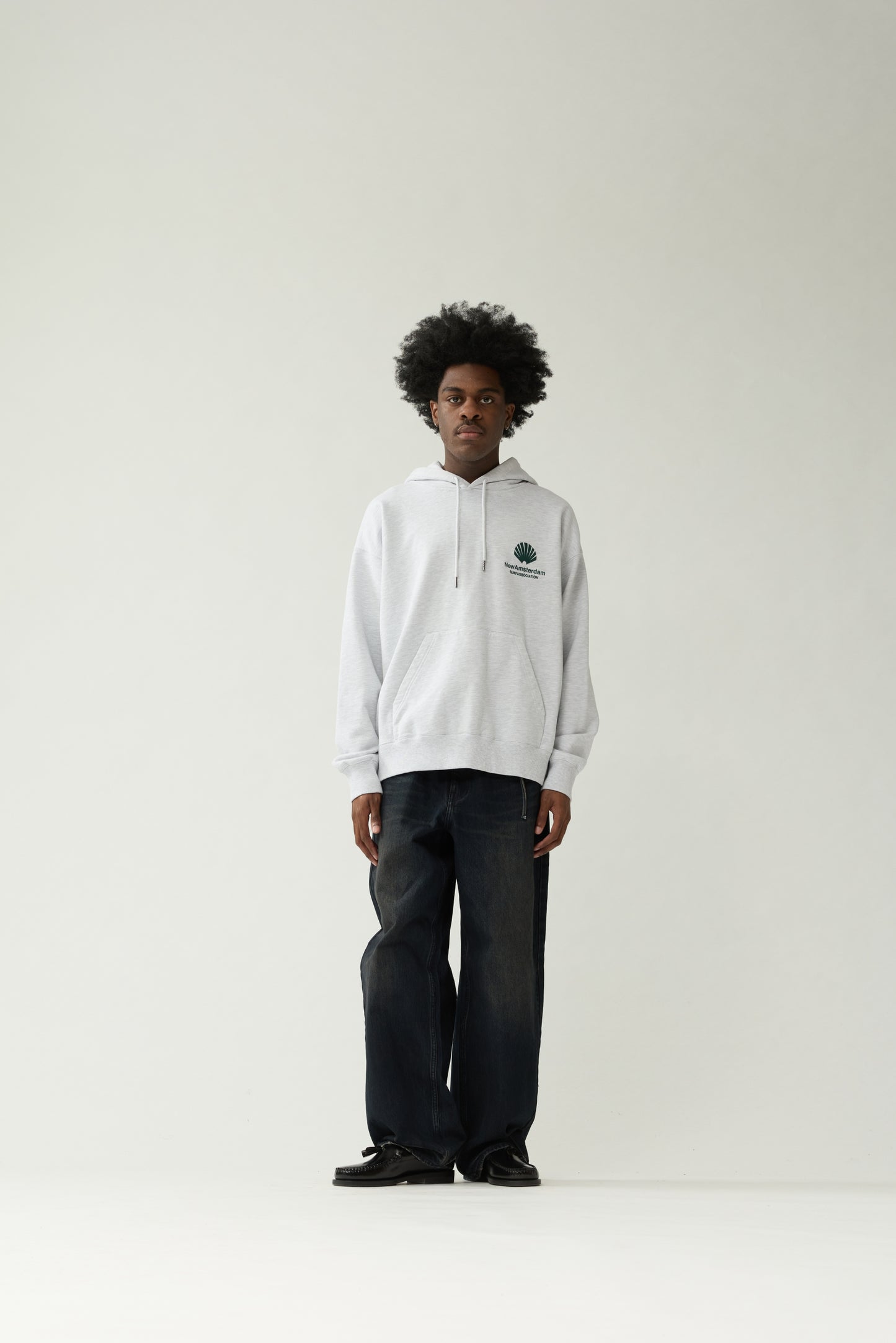 LOGO HOODIE | Grey Melange