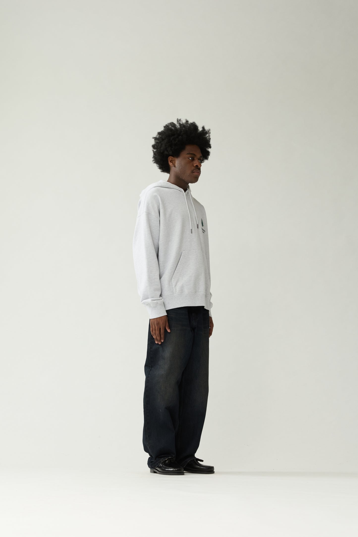 LOGO HOODIE | Grey Melange
