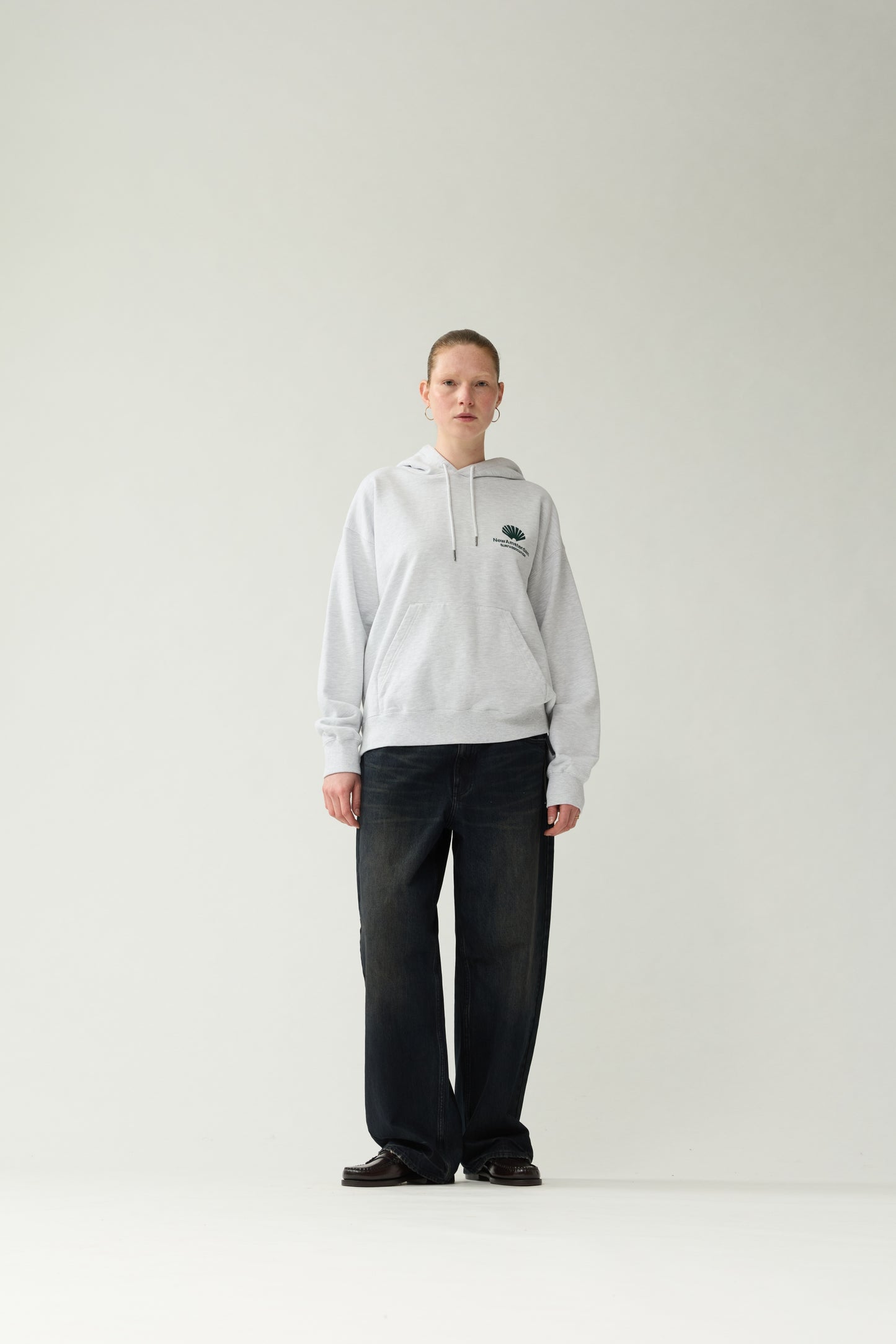 LOGO HOODIE | Grey Melange