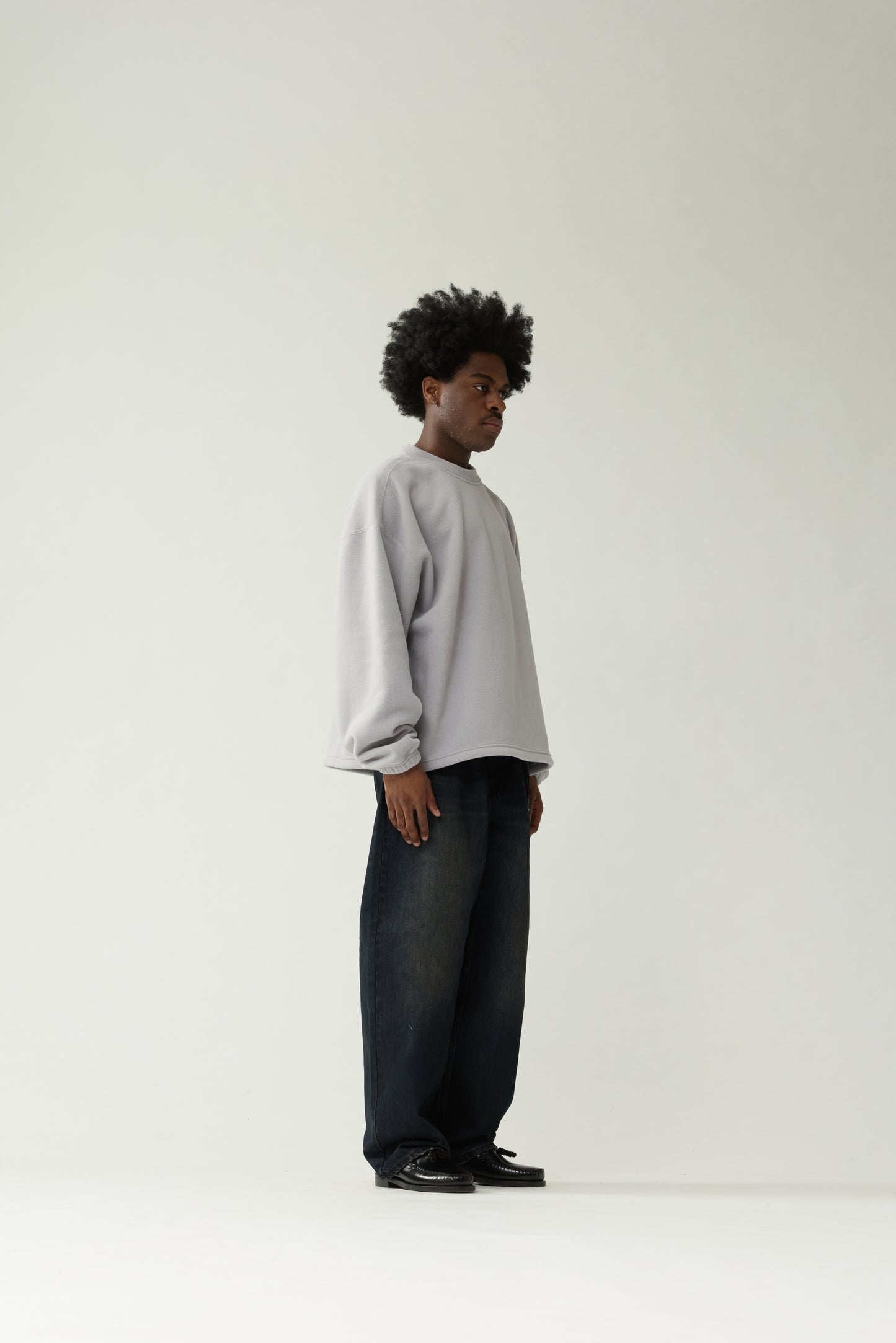 FLEECE CREWNECK | Stone