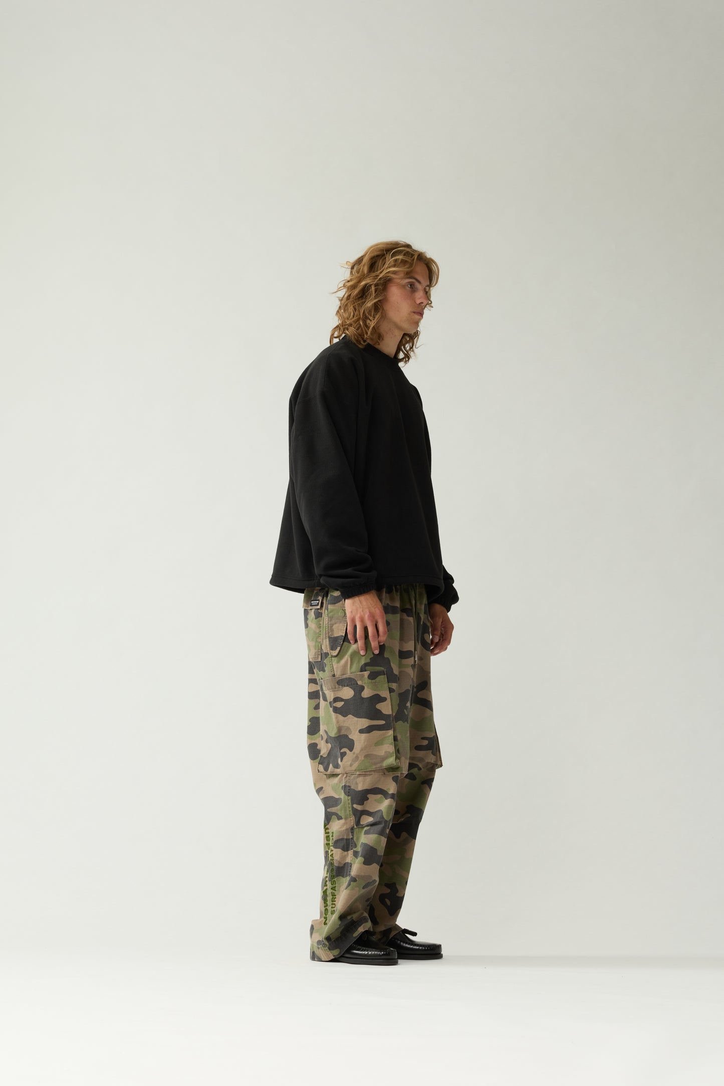 FLEECE CREWNECK | Black