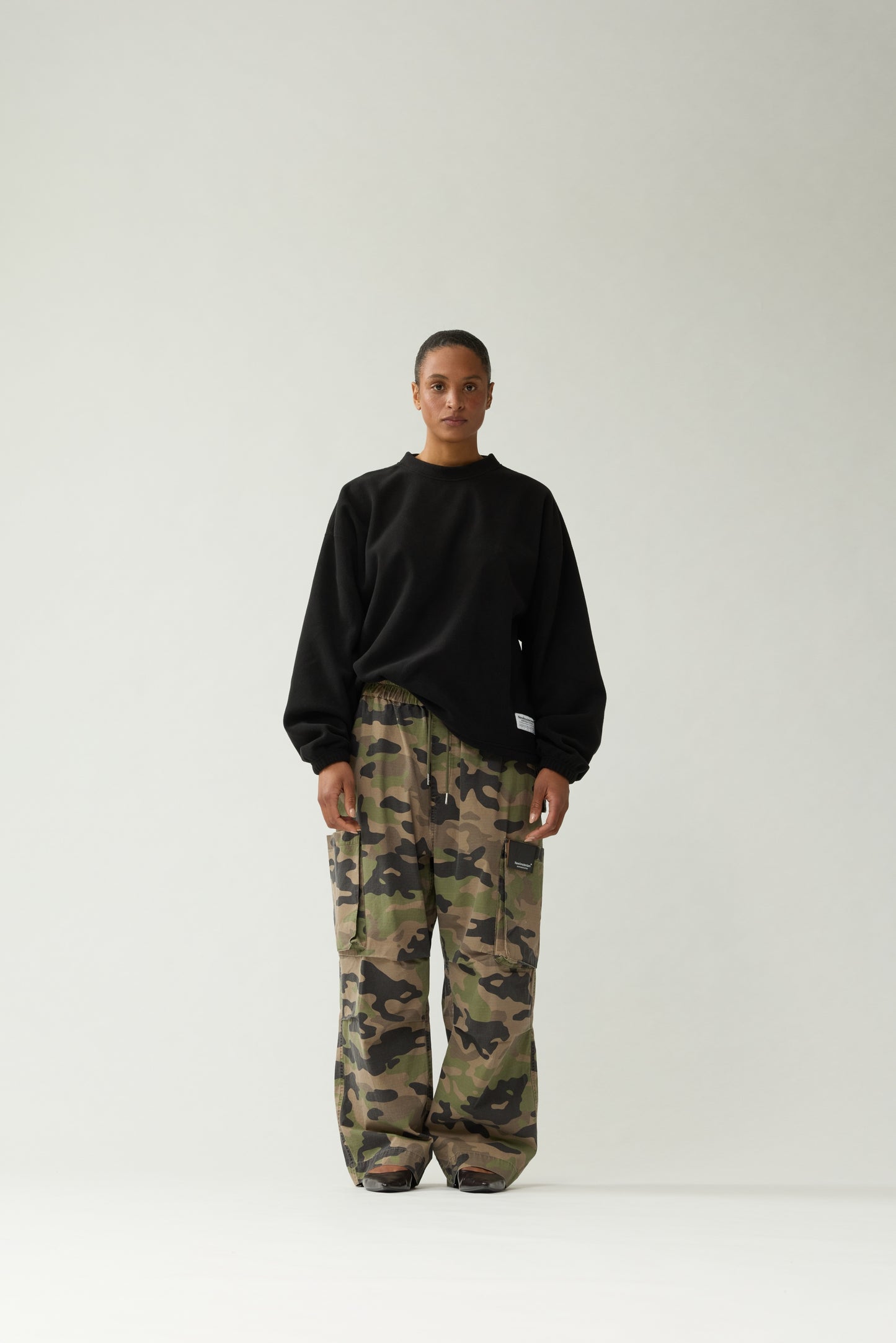 FLEECE CREWNECK | Black