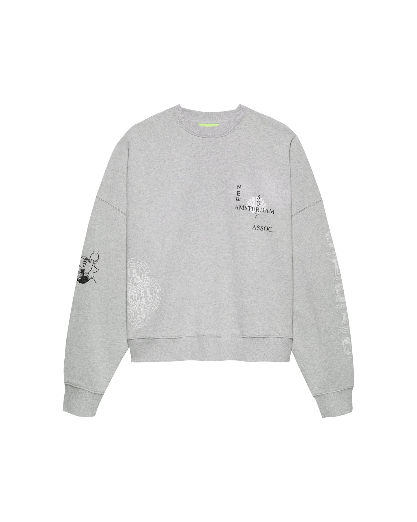 KNOCKED CREWNECK | Grey Melange