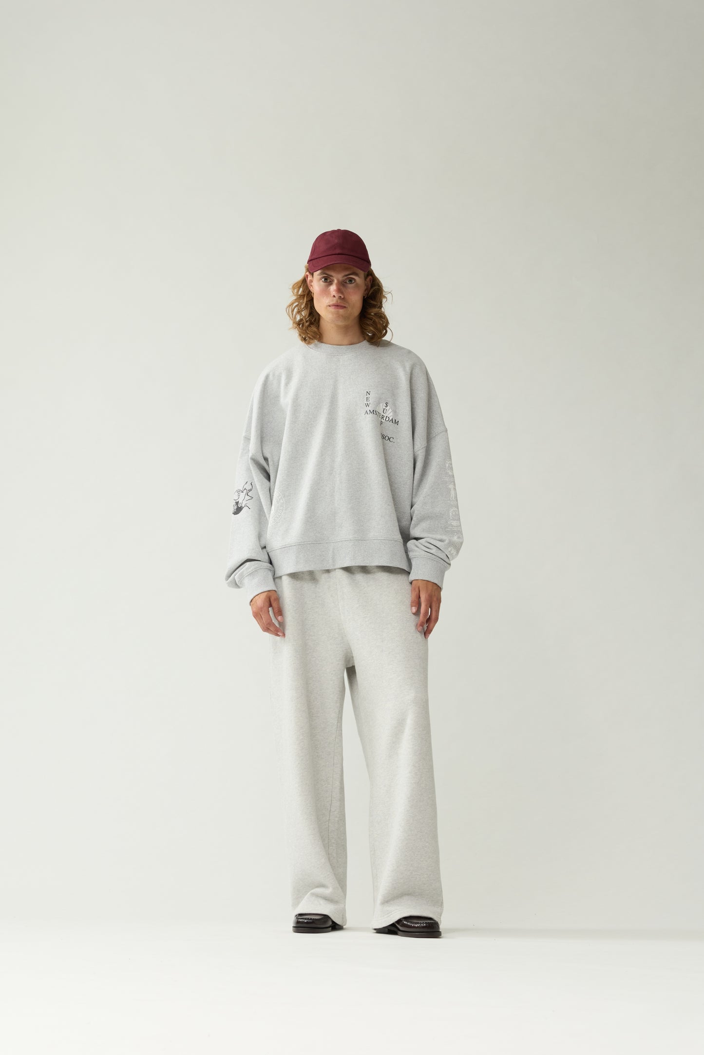 KNOCKED CREWNECK | Grey Melange