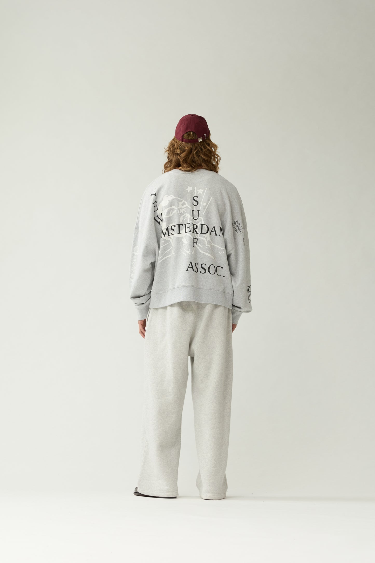 KNOCKED CREWNECK | Grey Melange