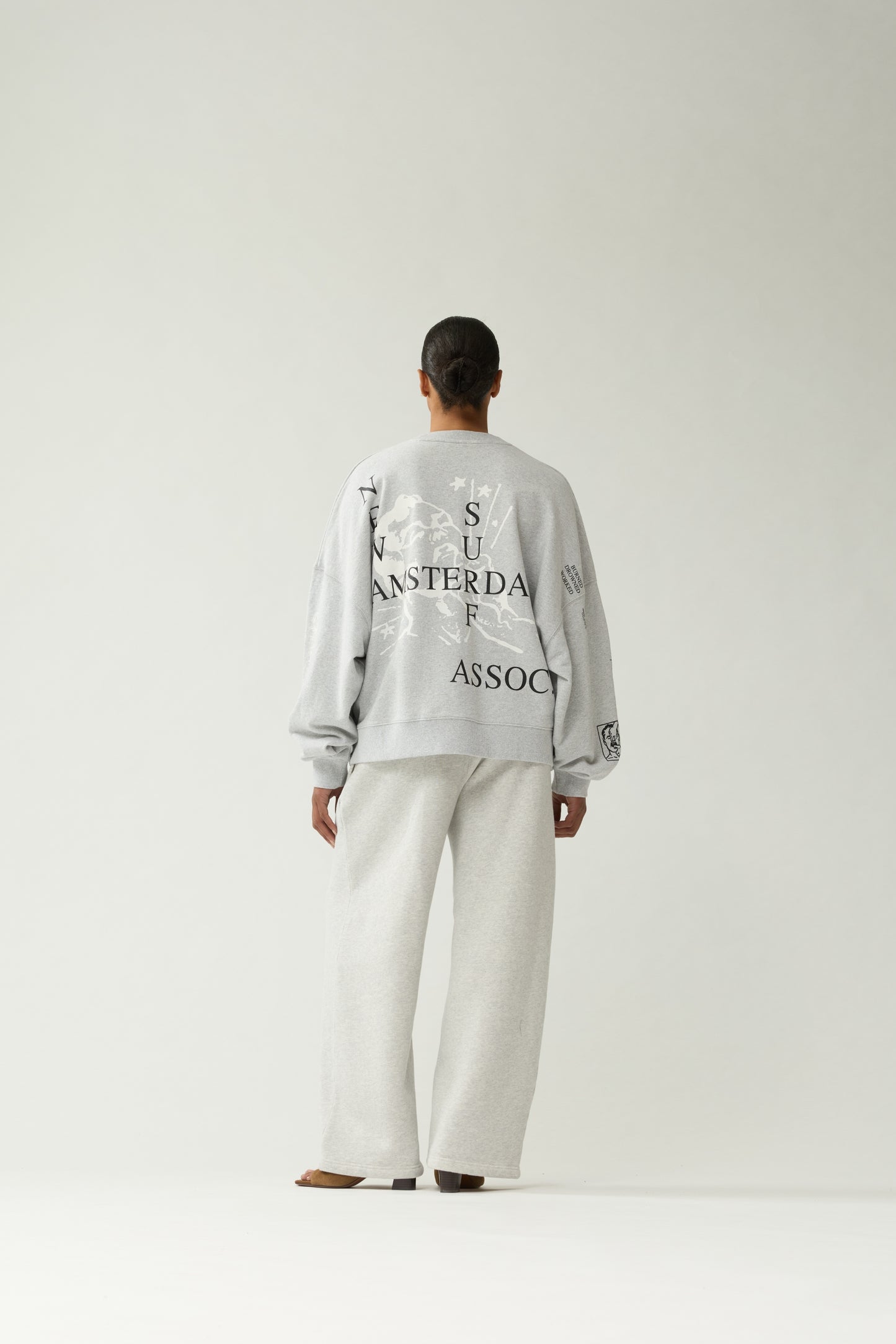 KNOCKED CREWNECK | Grey Melange
