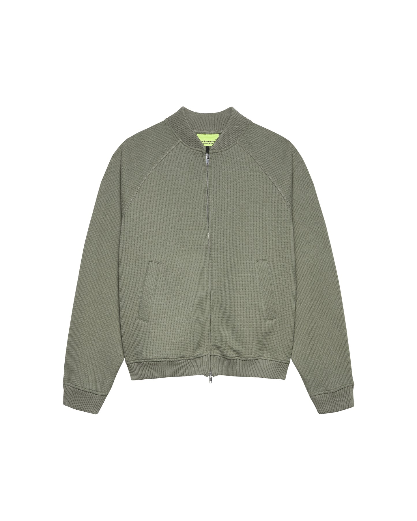 WAFFLE ZIP UP | Sea Grass