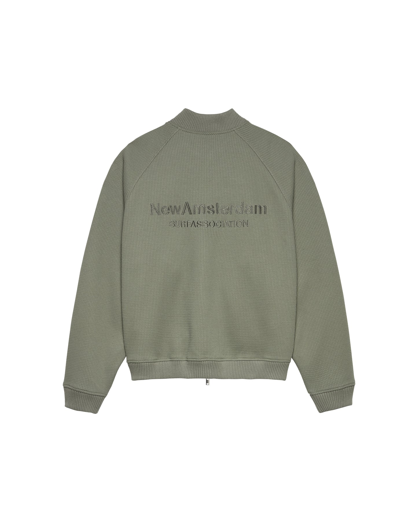 WAFFLE ZIP UP | Sea Grass