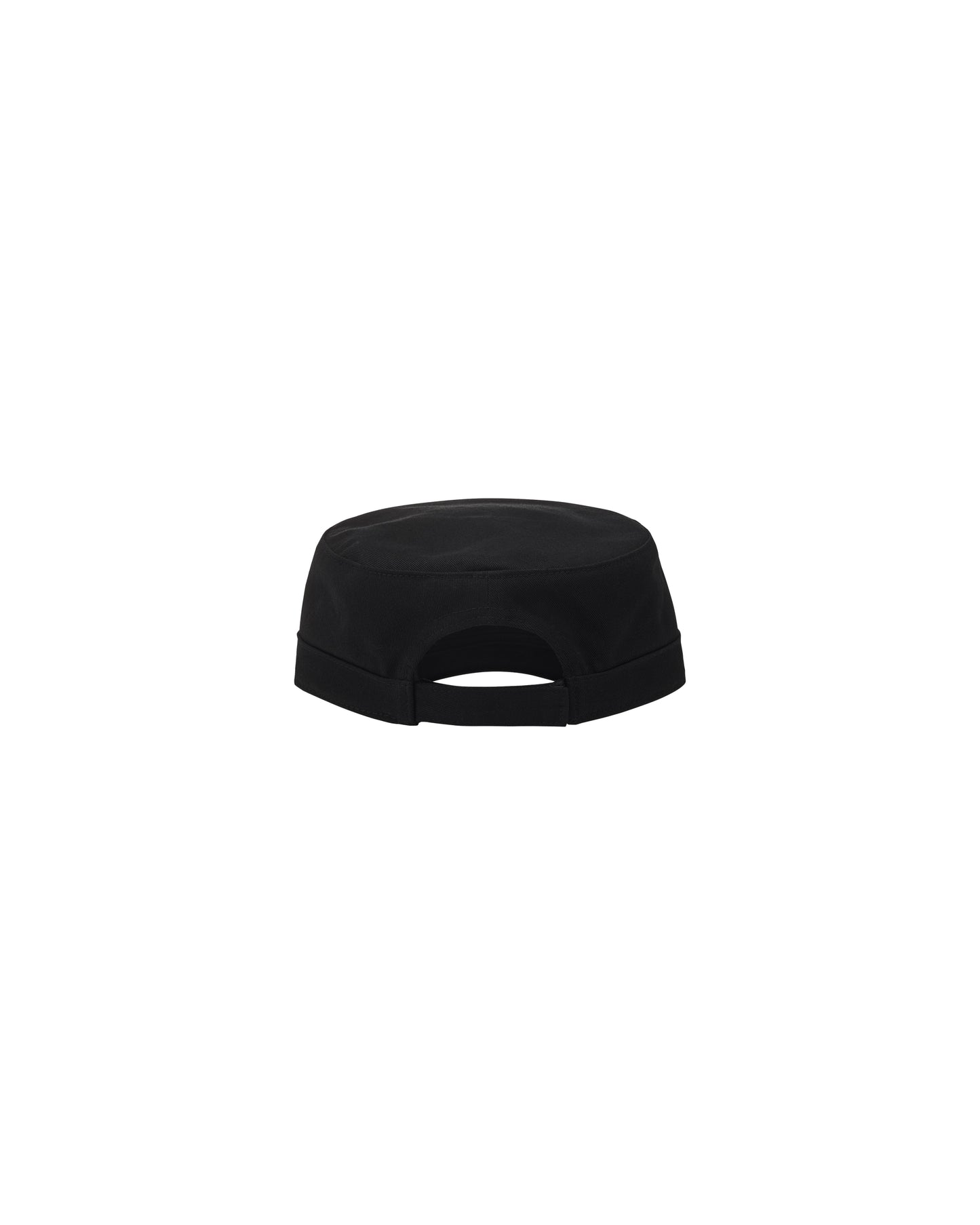 New Amsterdam Surf Association Sunsafety Cap in Black - Back View Adjustable Strapback Closure Flat Top Cap
