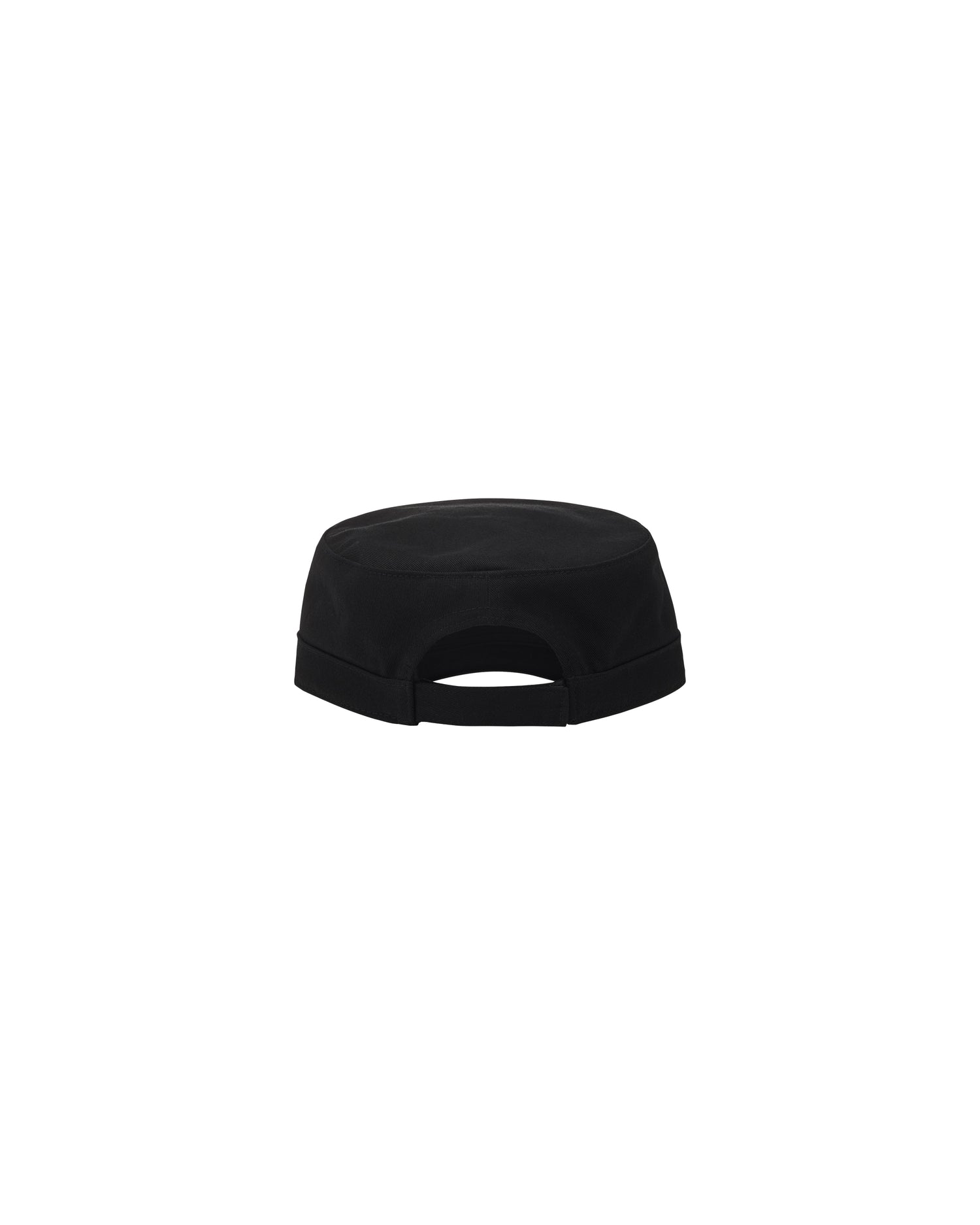 New Amsterdam Surf Association Sunsafety Cap in Black - Back View Adjustable Strapback Closure Flat Top Cap