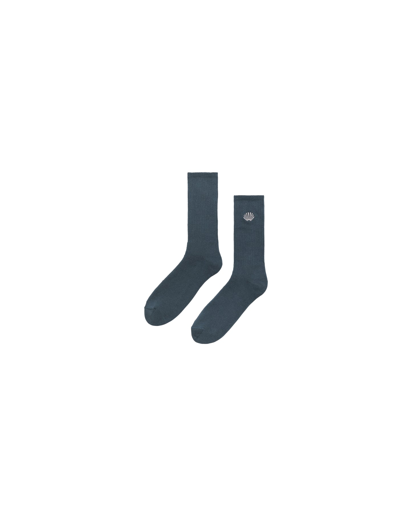 EMBROIDERED SOCKS | Teal