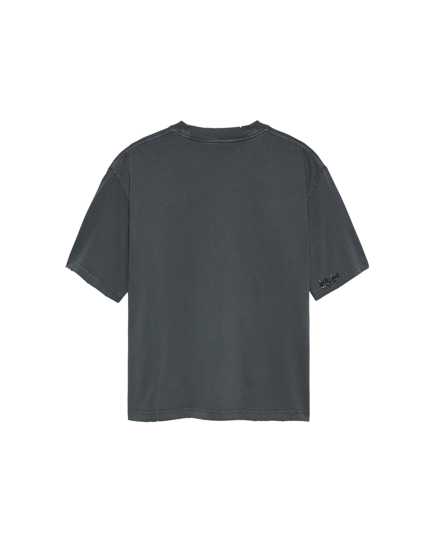WORKED LOGO TEE | Washed grey