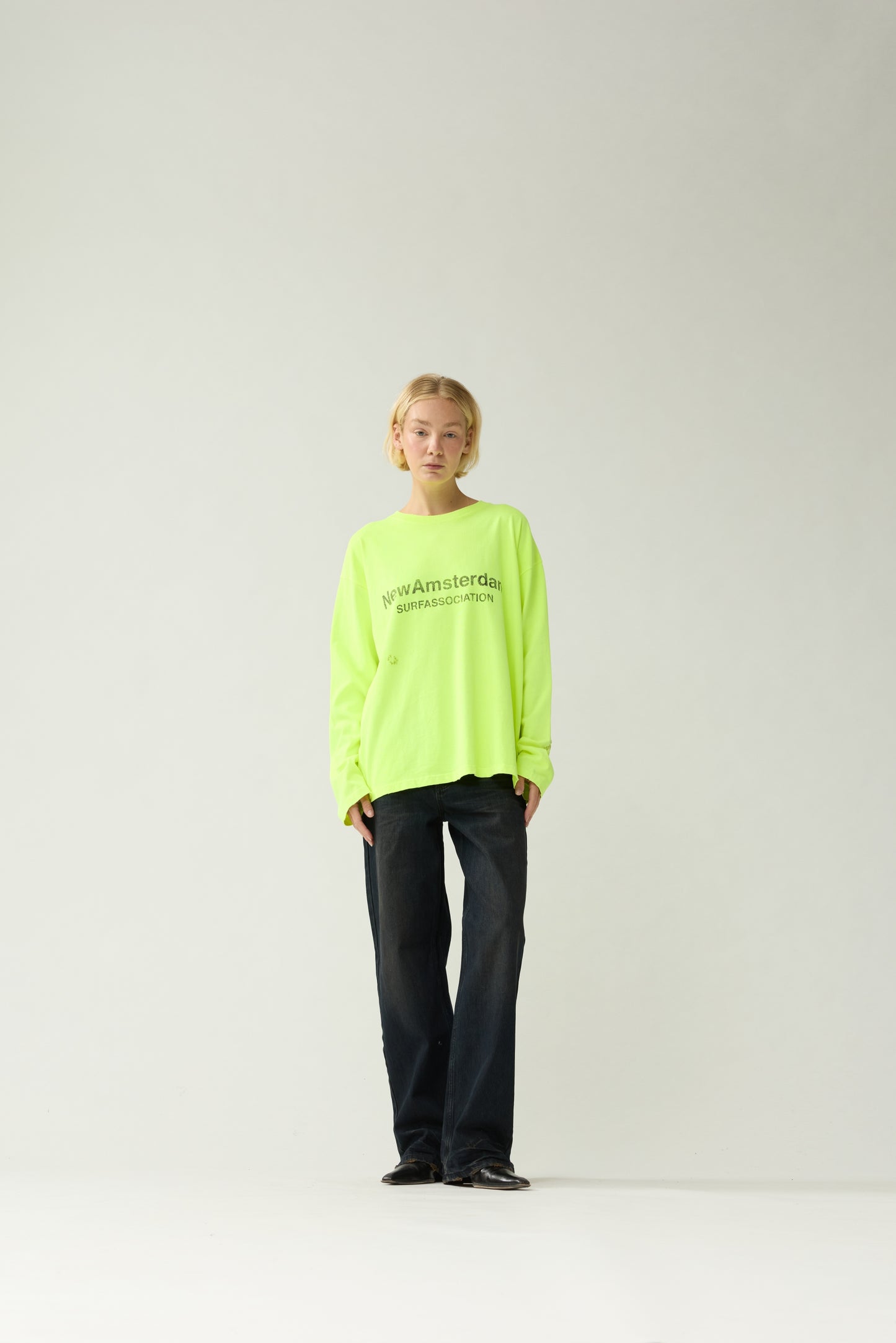 WORKED LOGO LONGSLEEVE | Neon