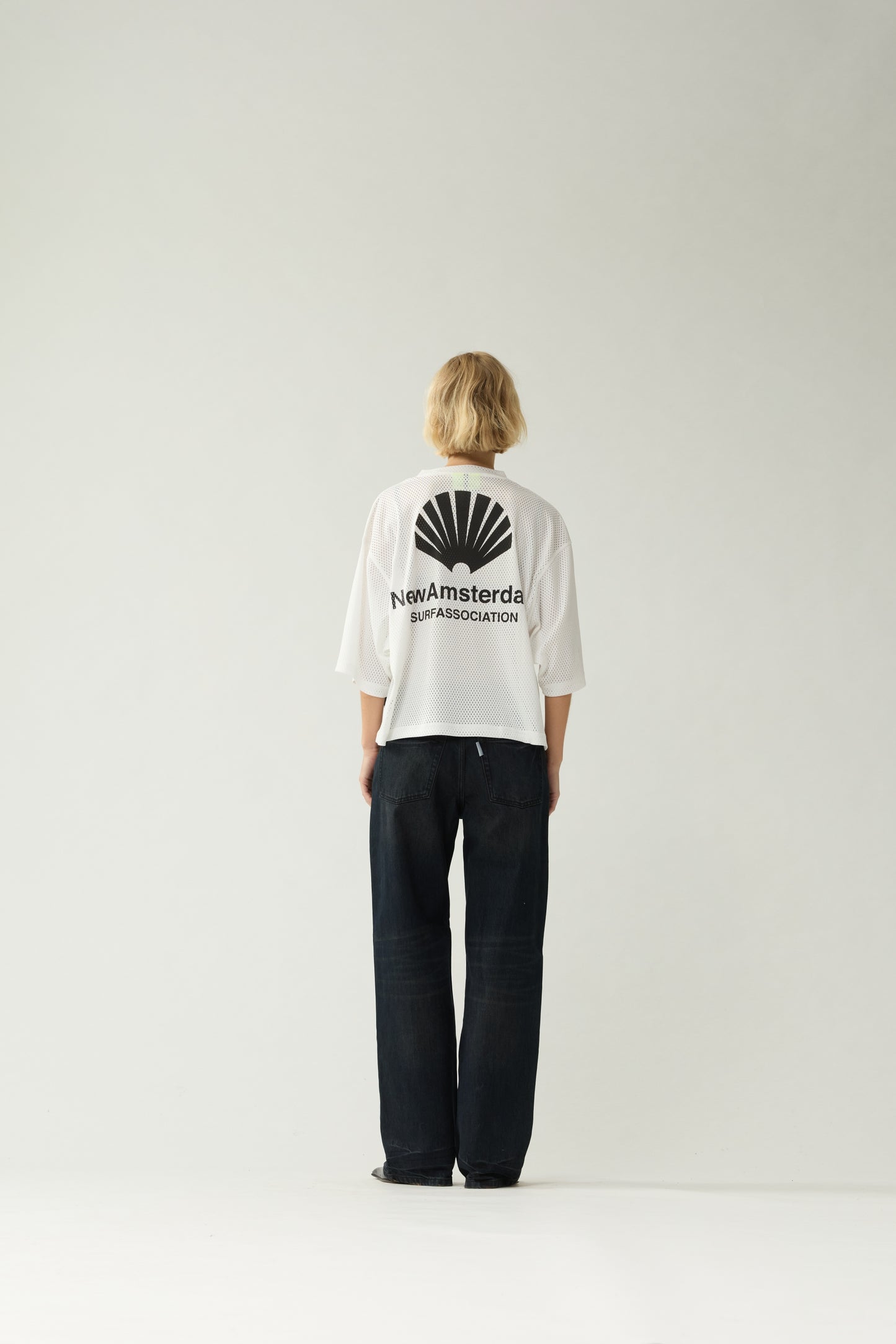 MESH TEE | Off white