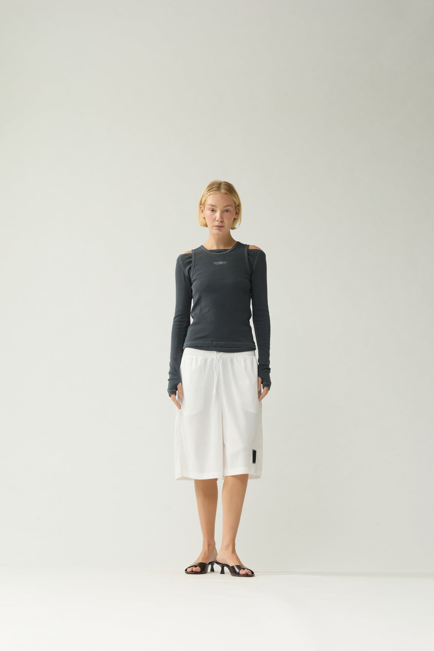 MESH SHORT | Off white