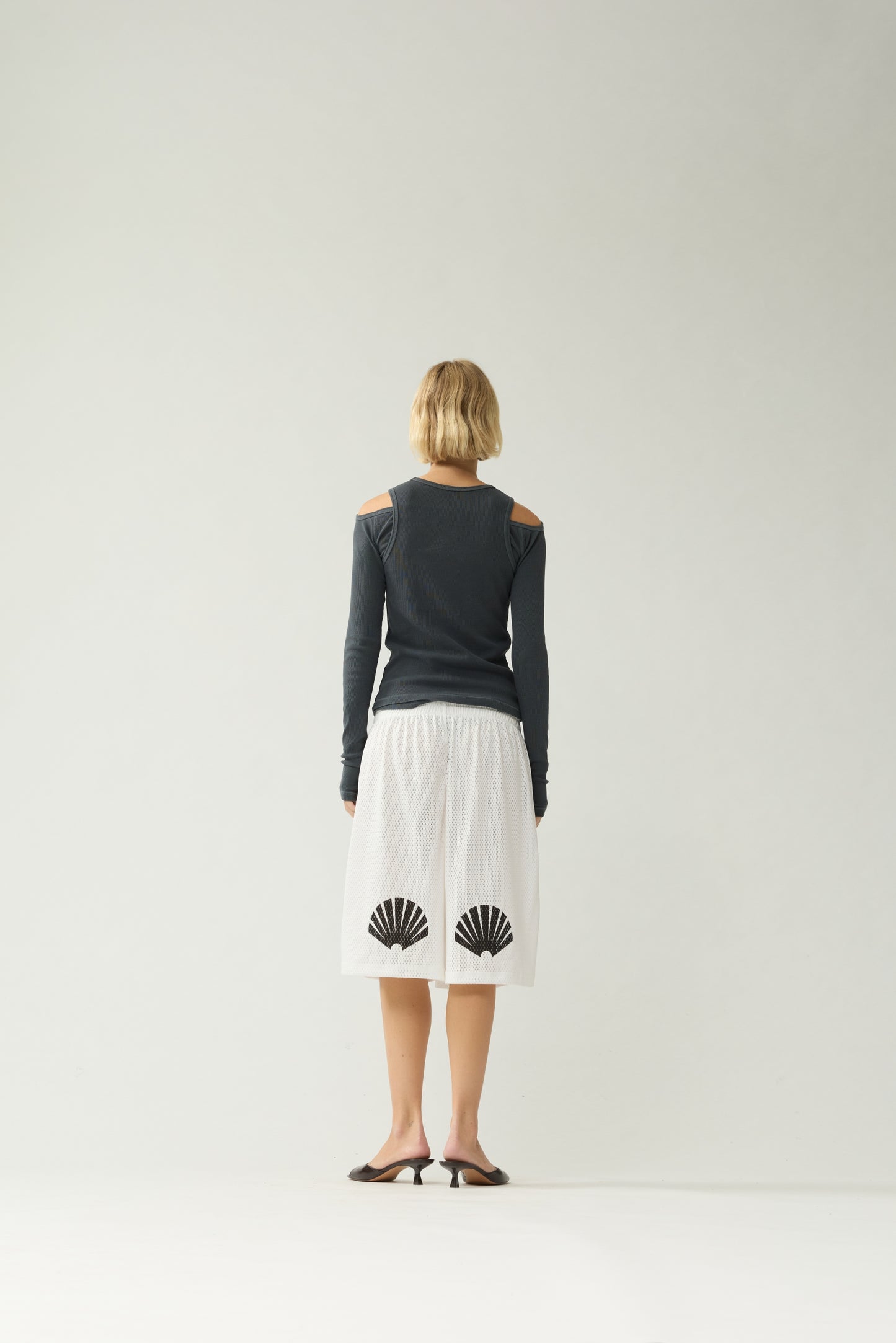 MESH SHORT | Off white