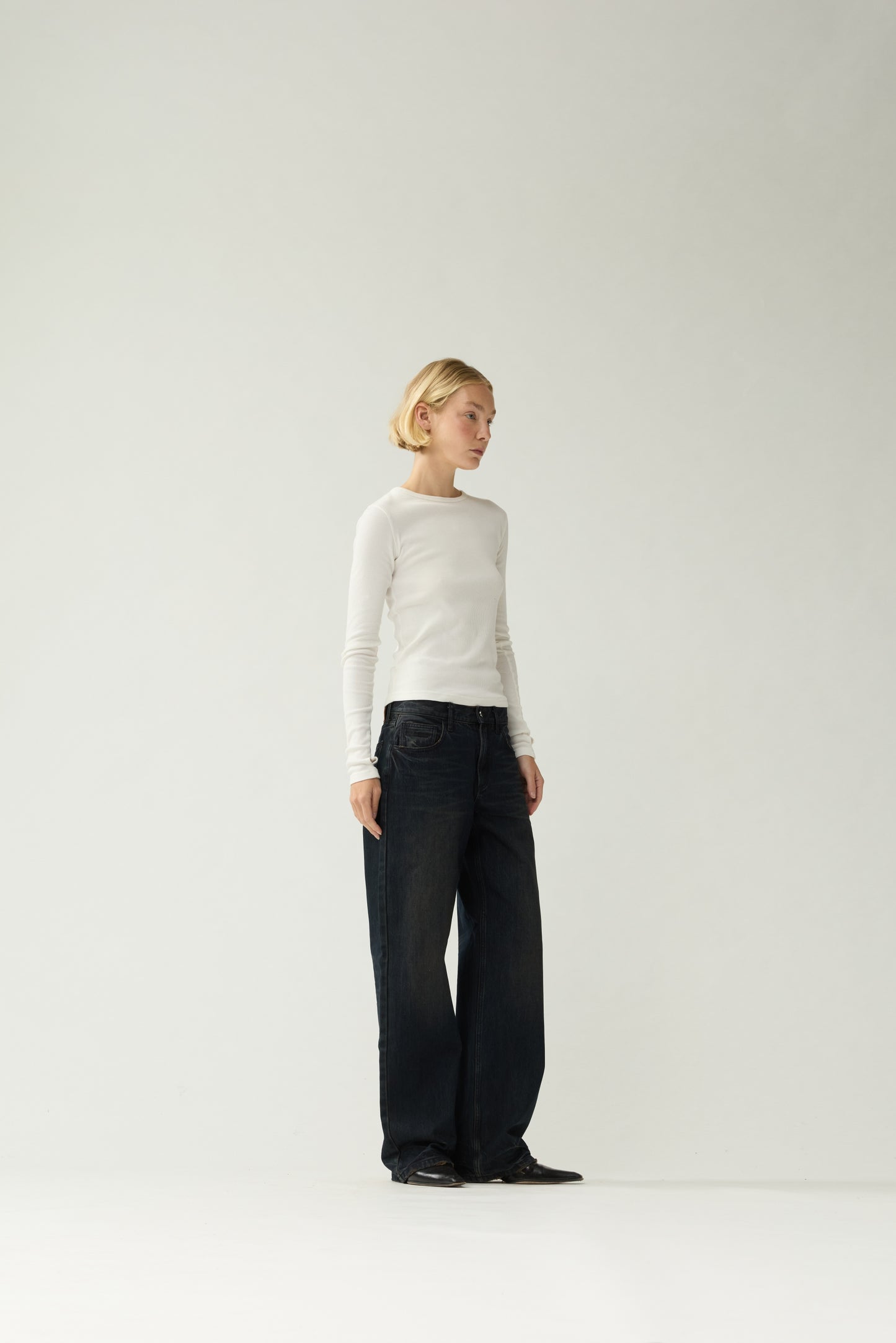 DENIM TROUSERS | Dark Spray
