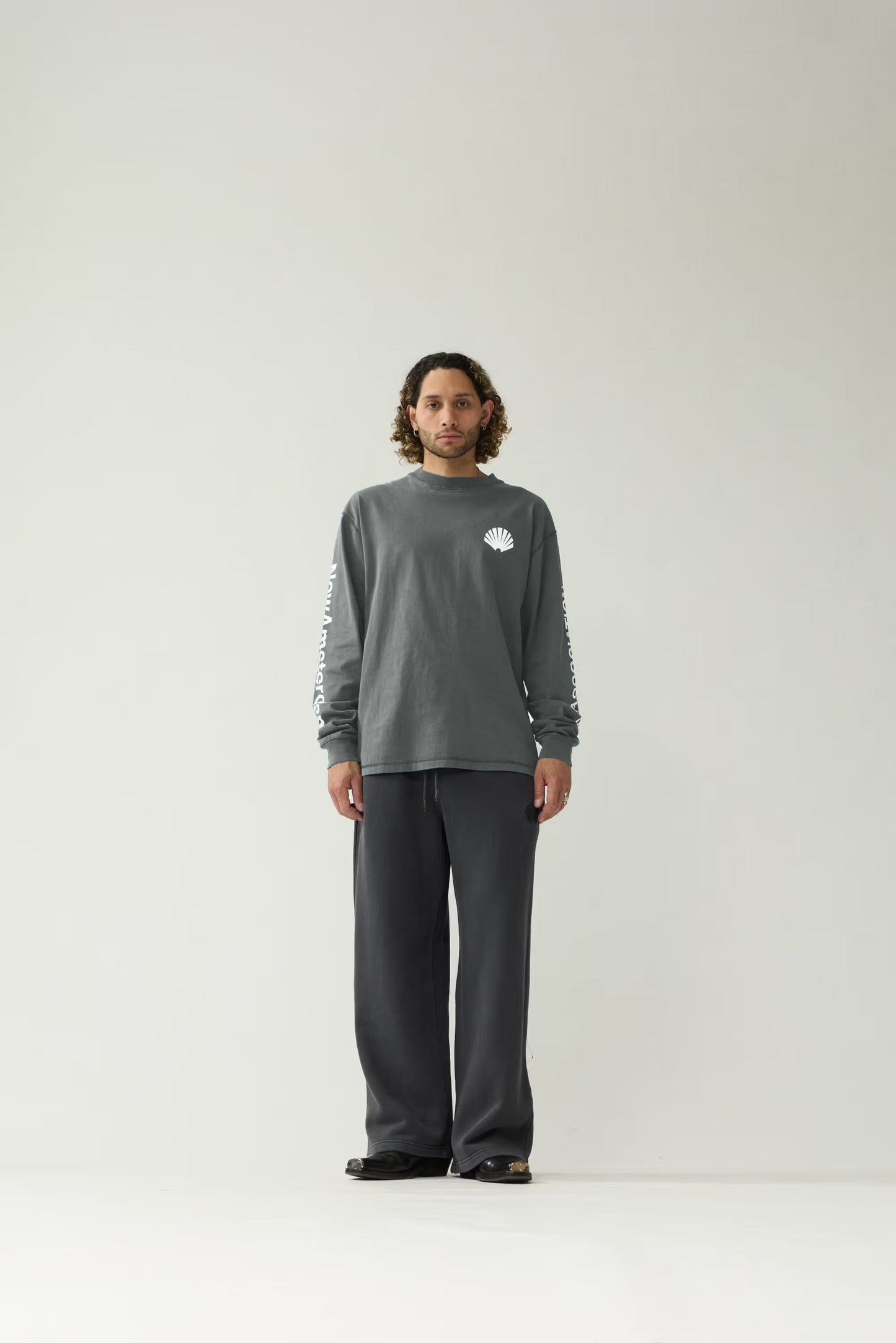 LOGO LONGSLEEVE | Shark grey